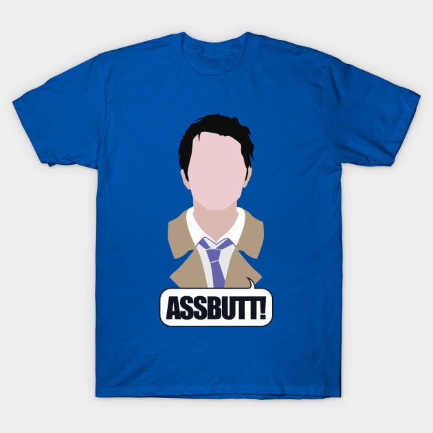 Assbutt Castiel Supernatural Swearing T-Shirt by Alice_Wieckowska